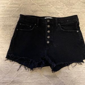 Abercrombie and Fitch. Size 30/10 black jean shorts.